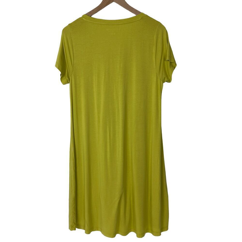 Soft Surroundings Petite Pleated  Stretch Knit Swing Dress (MP) - Picture 4 of 8